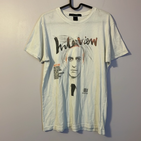Marc Jacobs Interview Limited Edition Andy Warhol Magazine Cover T-shirt size M - Picture 1 of 14